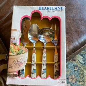 International China Vintage Heartland 4 piece hostess set NIB